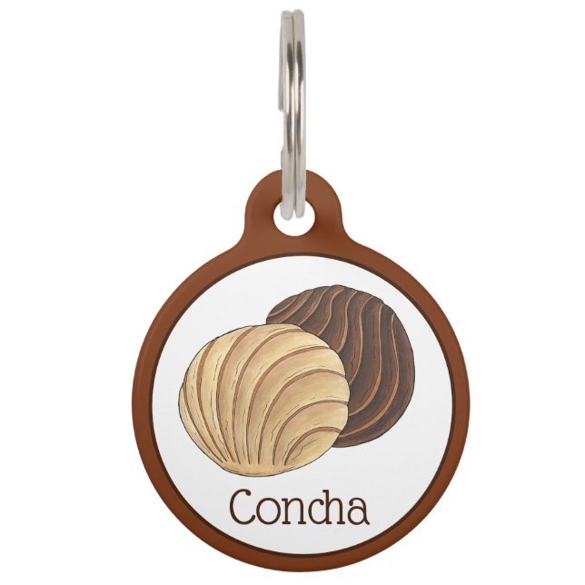 Médaillon Pour Animaux Conchas Pan mexicain Dulce Sweet Bread Panadería (Devant)