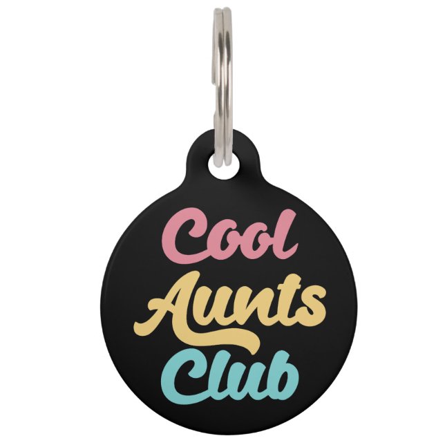 Médaillon Pour Animaux Cool Aunts Club II (Devant)