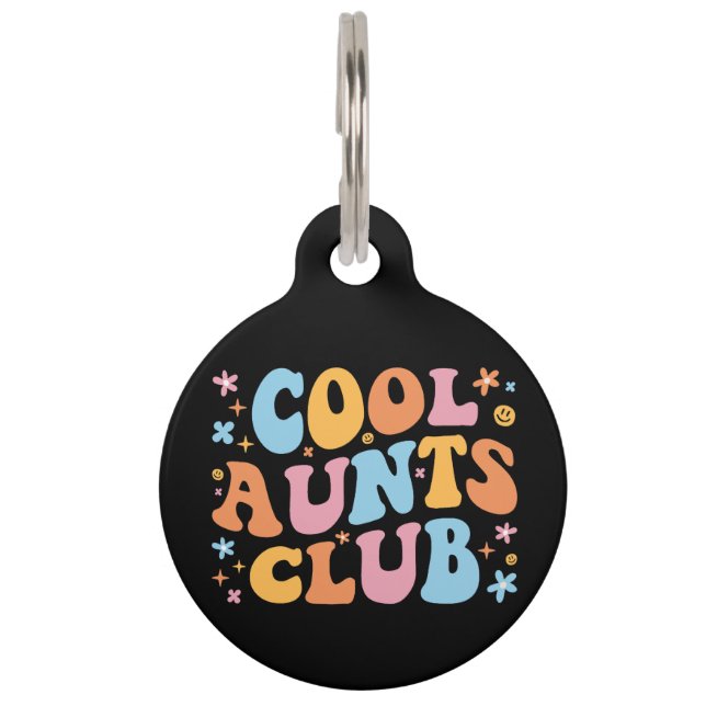 Médaillon Pour Animaux Cool Aunts Club III (Devant)