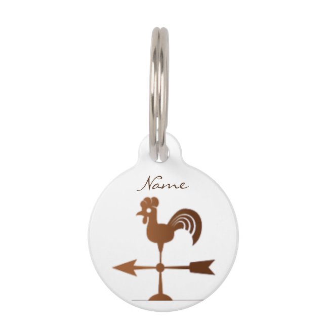 Médaillon Pour Animaux Coq Wethervane Thunder_Cove (Devant)