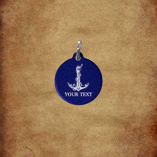 Médaillon Pour Animaux Corde d'Ancre nautique Vintage de bateau