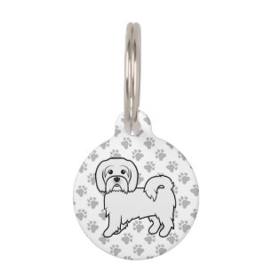 Médaillon Pour Animaux Coton De Tulear Chien de dessin animé mignon & Inf