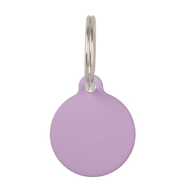 Médaillon Pour Animaux Couleur solide Lilac (Devant)