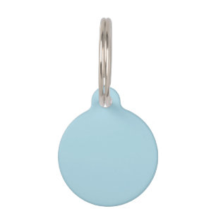 Médaillon Pour Animaux Couleur uni bleu clair