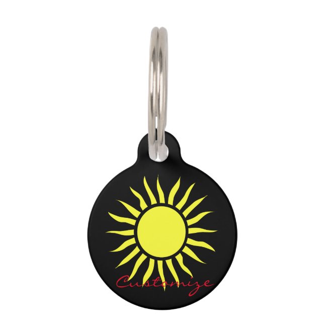 Médaillon Pour Animaux Coup de soleil de Thunder_Cove (Devant)