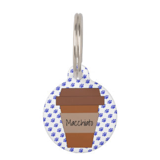 Médaillon Pour Animaux Coupe personnalisée de café sur Empreintes de patt