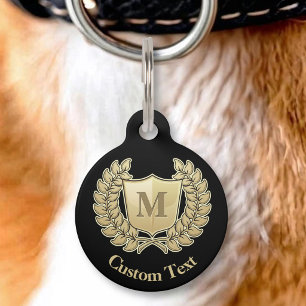 Médaillon Pour Animaux Couronne avec bouclier