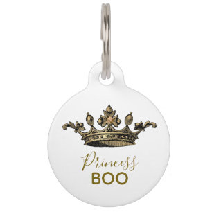 Médaillon Pour Animaux Couronne d'or