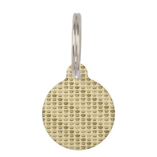 Médaillon Pour Animaux Couronnes royales d'or