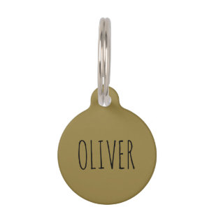 MÉDAILLON POUR ANIMAUX CRÉER VOTRE PROPRE COULEUR D'OLIVE DE POUSSIÈRE