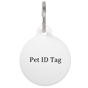 Médaillon Pour Animaux Créez Votre Propre Grande Ronde Personnalisée Simp