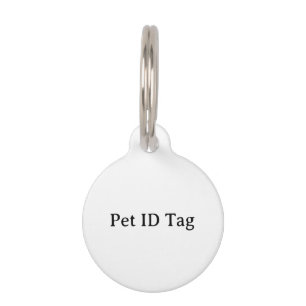 Médaillon Pour Animaux Créez Votre Propre Petit Rond Simple Personnalisé