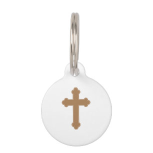 Médaillon Pour Animaux Croix religieuse