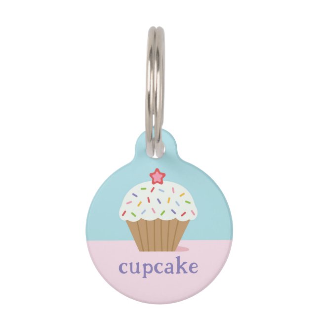 Médaillon Pour Animaux Cupcake (Devant)