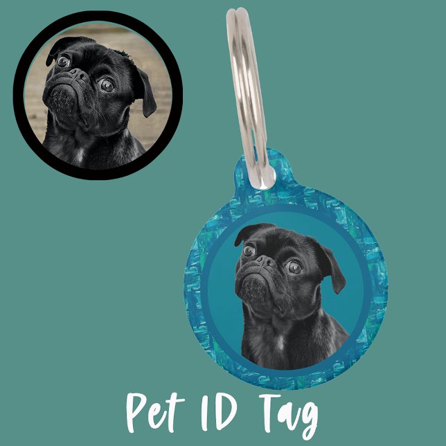 Médaillon Pour Animaux Cute Black Pug Face Charm | Unique Custom Dog Love (Créateur téléchargé)