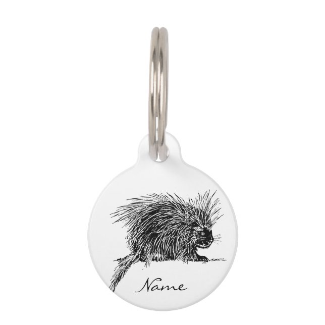Médaillon Pour Animaux Cute Bristly Hedgehog Thunder_Cove (Devant)