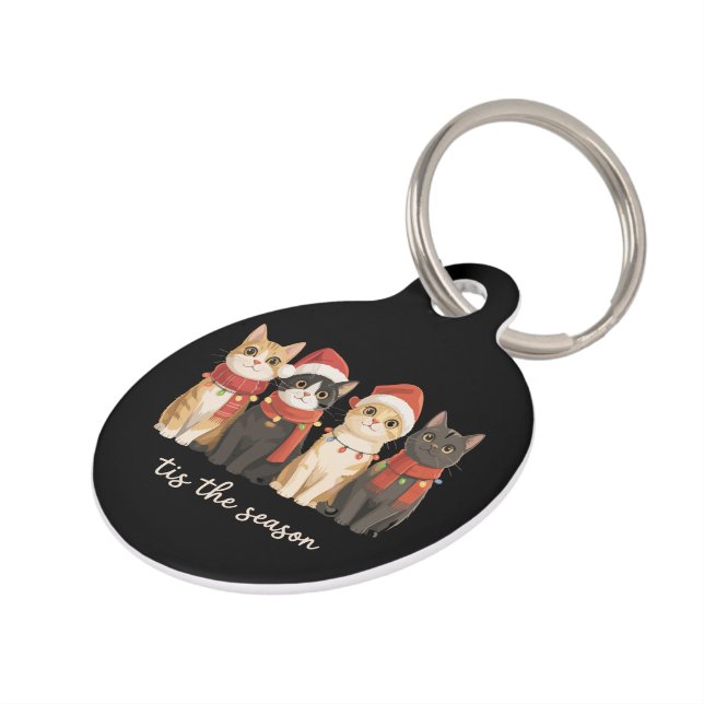 Médaillon Pour Animaux Cute Chat Maman Noël Chats Amour Cadeau Drôle Noël (Côté )