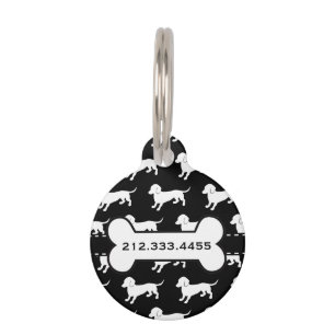 Médaillon Pour Animaux Cute Dachshund Motif