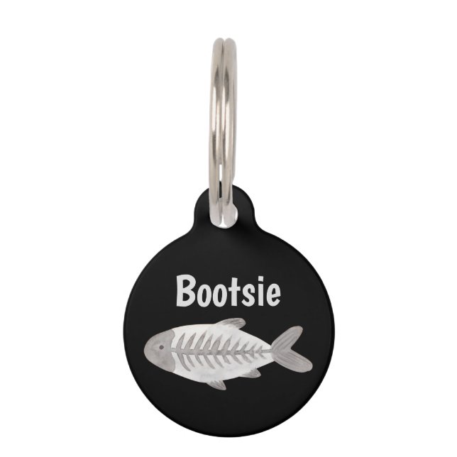 Médaillon Pour Animaux Cute Kitty Nom du chat Personnalisé Customisé (Devant)