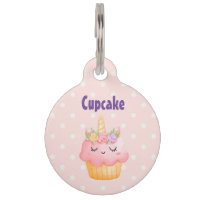 Cute rose Cupcake Unicorn avec Rose