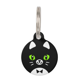 Médaillon Pour Animaux Cute Tuxedo Chat