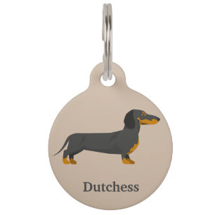 Médaillon Pour Animaux Dachshund Personnaliser