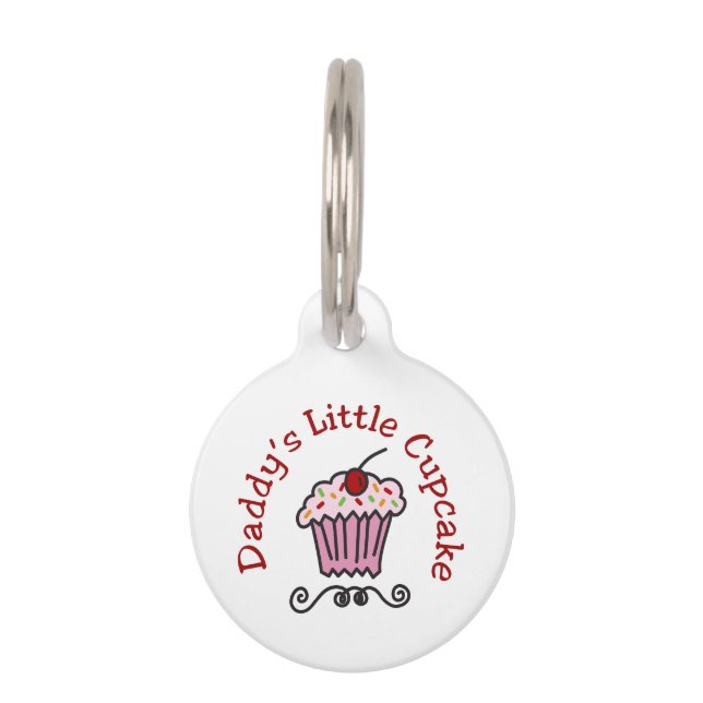 Médaillon Pour Animaux Daddy Little Cupcake (Devant)