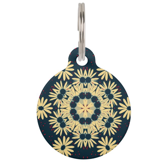 Médaillon Pour Animaux Daisy Dreams Mandala pour animaux de compagnie  (Devant)