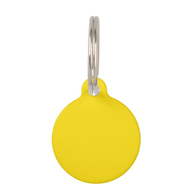 Médaillon Pour Animaux Dandelion (couleur solide) (Devant)