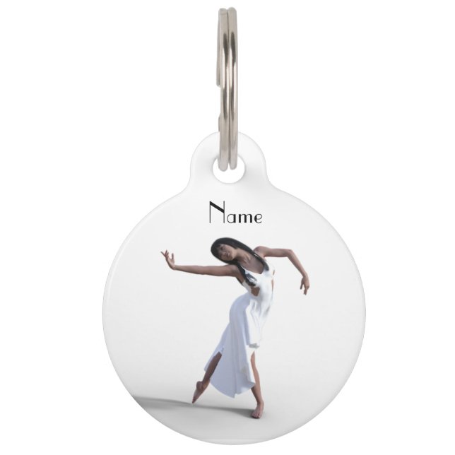 Médaillon Pour Animaux Danseuse blanche Thunder_Cove (Devant)