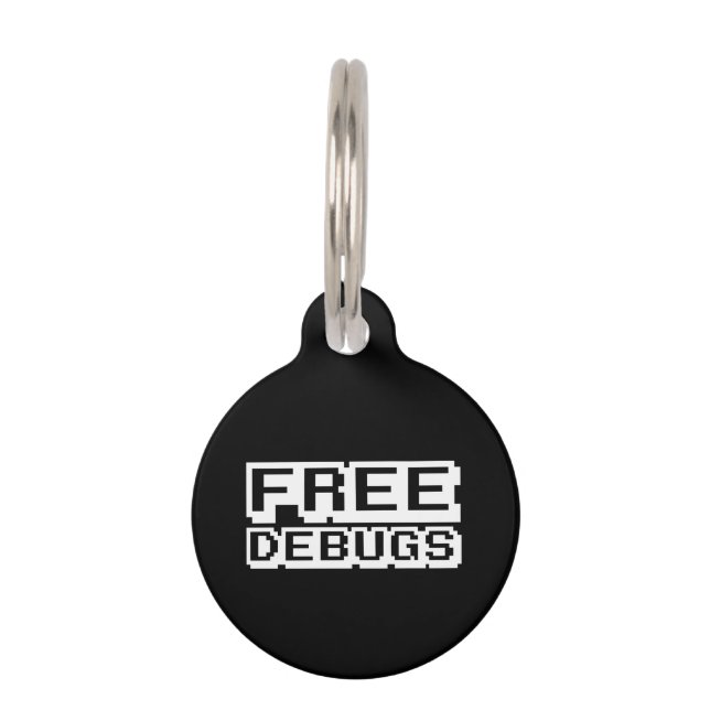 MÉDAILLON POUR ANIMAUX DEBUGS GRATUITS (Devant)