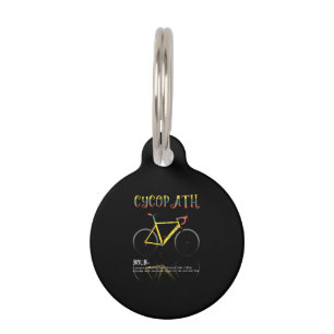 Médaillon Pour Animaux Définition Drôle Vélo Addict Cadeau pour