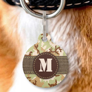 Médaillon Pour Animaux Dessert camouflage
