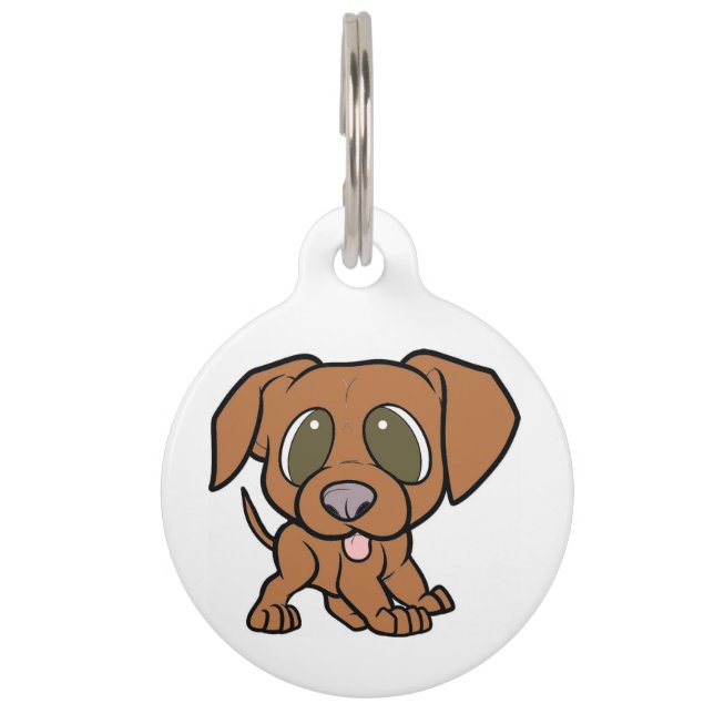 Médaillon Pour Animaux dessin de vizsla (Devant)