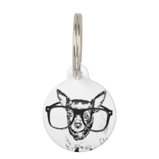 Médaillon Pour Animaux Dessin d'illustration de chien de chiwawa