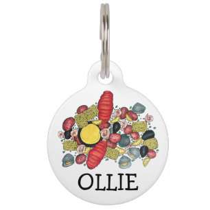 Médaillon Pour Animaux Dîner de fruits de mer au homard Clambake New Engl