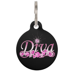 Médaillon Pour Animaux Diva Bling