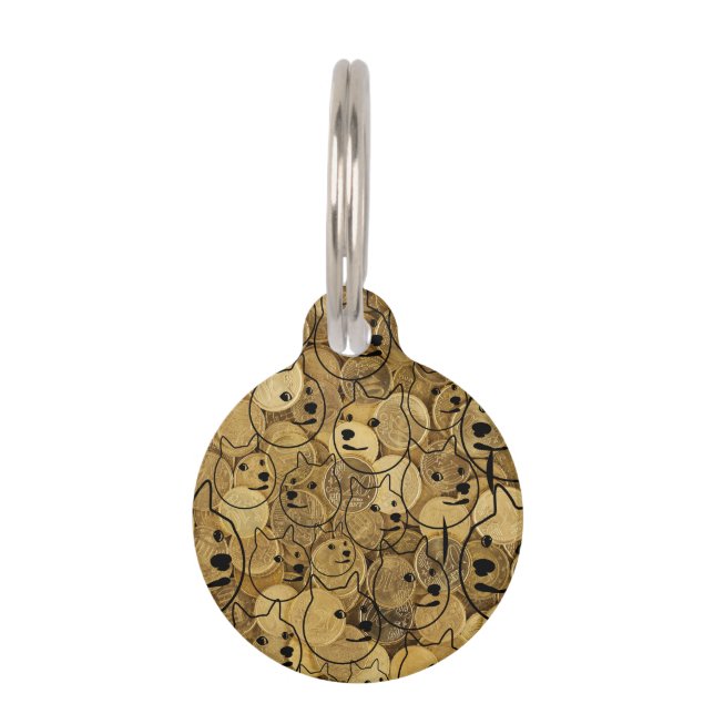 Médaillon Pour Animaux dogecoin-doge / animal de compagnie. (Devant)
