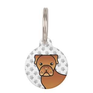 Médaillon Pour Animaux Dogue De Bordeaux Chien de dessin animé mignon & i