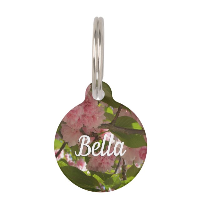 Médaillon Pour Animaux Double floraison cerisier III printemps fleuri (Devant)