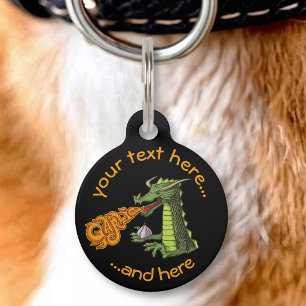 Médaillon Pour Animaux Dragon à l'ail