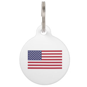 Médaillon Pour Animaux Drapeau américain