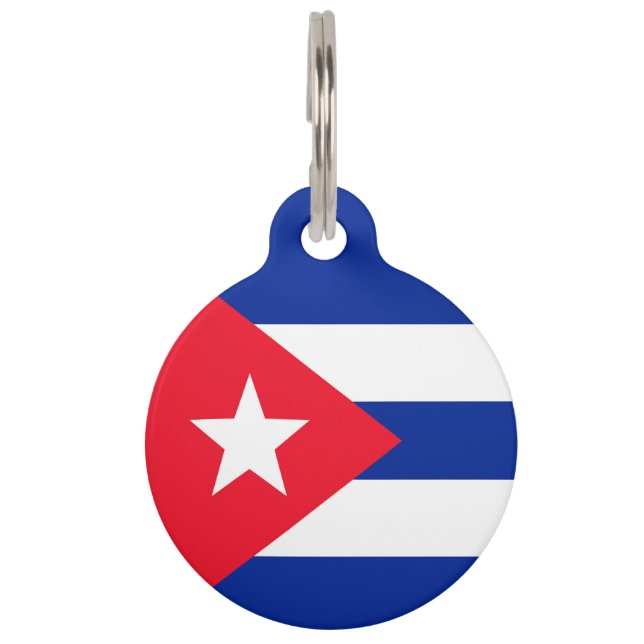 Médaillon Pour Animaux Drapeau Cuba (Devant)