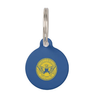 Médaillon Pour Animaux Drapeau d'Atlanta, Géorgie Numéro d'identification