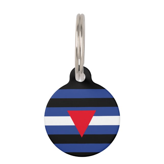 Médaillon Pour Animaux Drapeau de fierté cuir queer (Devant)