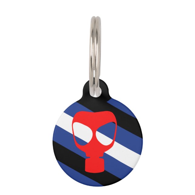 Médaillon Pour Animaux Drapeau de fierté de masque (Devant)