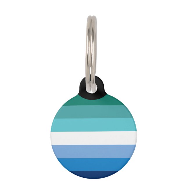 Médaillon Pour Animaux Drapeau de fierté gay masculin (Devant)