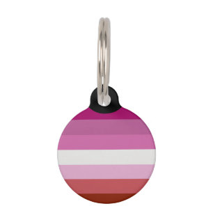 Médaillon Pour Animaux Drapeau de fierté lesbienne (Origine)