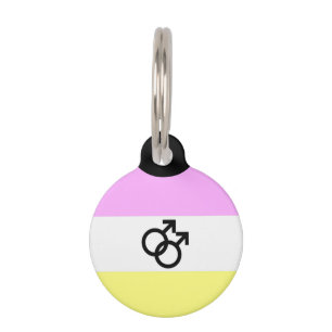 Médaillon Pour Animaux Drapeau de fierté Twink