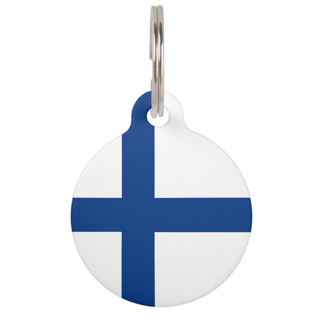 Médaillon Pour Animaux Drapeau de Finlande (Devant)